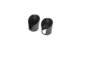 Porte-gobelets en plastique pour profilés aluminium, ouverts ou fermés Porte-gobelets en plastique pour profilés aluminium, ouverts ou fermés