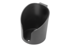 Porte-gobelet en plastique antistatique pour profilés aluminium, fermés Porte-gobelet en plastique antistatique pour profilés aluminium, fermés