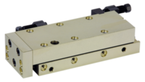 Modules linéaires pneumatiques avec guidage à rouleaux croisés, capacité de charge max. 30 N Modules linéaires pneumatiques avec guidage à rouleaux croisés, capacité de charge max. 30 N