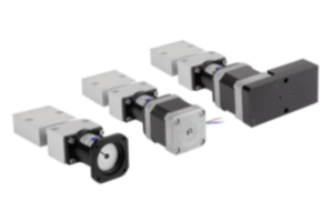 Positioning stages short with coaxial electric drive Positioning stages short with coaxial electric drive