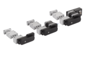 Positioning stages long with lateral electric drive Positioning stages long with lateral electric drive