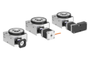 Rotary stages with coaxial electric drive medium load Rotary stages with coaxial electric drive medium load