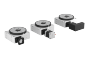 Rotary positioning stages for high loading with coaxial electric drive Rotary positioning stages for high loading with coaxial electric drive