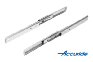 Glissières télescopiques en acier pour montage latéral, extension intégrale, résistance à la charge jusqu'à 30 kg Glissières télescopiques en acier pour montage latéral, extension intégrale, résistance à la charge jusqu'à 30 kg
