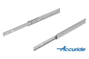 Telescopic slides, steel for side mounting, partial extension both sides, load capacity up to 50 kg Telescopic slides, steel for side mounting, partial extension both sides, load capacity up to 50 kg