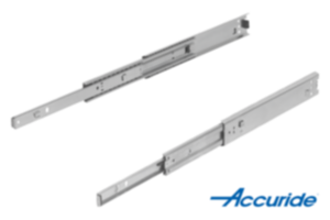 Glissières télescopiques en acier pour montage latéral, super extension, résistance à la charge jusqu'à 60 kg Glissières télescopiques en acier pour montage latéral, super extension, résistance à la charge jusqu'à 60 kg