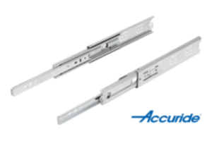 Steel telescopic slides for side mounting, full extension, load capacity up to 68 kg Steel telescopic slides for side mounting, full extension, load capacity up to 68 kg