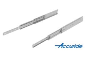 Telescopic slides, steel for side mounting, over-extension, load capacity up to 68 kg Telescopic slides, steel for side mounting, over-extension, load capacity up to 68 kg