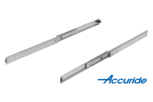 Glissières télescopiques en inox pour montage latéral, extension intégrale, résistance à la charge jusqu'à 80 kg Glissières télescopiques en inox pour montage latéral, extension intégrale, résistance à la charge jusqu'à 80 kg
