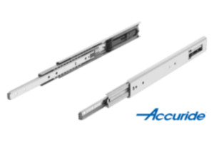 Telescopic slides, stainless steel, for side mounting, full extension, load capacity up to 100 kg Telescopic slides, stainless steel, for side mounting, full extension, load capacity up to 100 kg