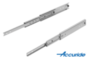 Telescopic slides, steel for side mounting, over-extension, load capacity up to 160 kg Telescopic slides, steel for side mounting, over-extension, load capacity up to 160 kg