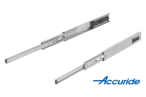 Telescopic slides, steel for side mounting, full extension, load capacity up to 55 kg Telescopic slides, steel for side mounting, full extension, load capacity up to 55 kg