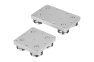 Roller carriage for straight linear guide rails Roller carriage for straight linear guide rails