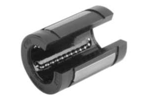 Linear ball bearings with angle error adjustment open norelem FR