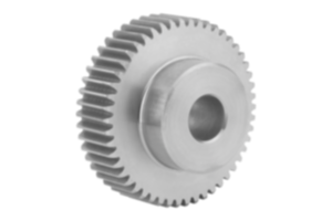 Spur gears stainless steel, module 1 toothing milled, straight teeth, engagement angle 20° Spur gears stainless steel, module 1 toothing milled, straight teeth, engagement angle 20°