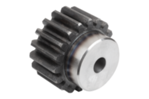 Spur gears steel, module 5 toothing hardened, straight teeth, engagement angle 20° Spur gears steel, module 5 toothing hardened, straight teeth, engagement angle 20°