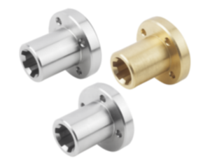 Splined hubs with flange similar to DIN ISO 14