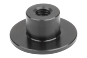 Threaded discs, steel for elastomer buffers Threaded discs, steel for elastomer buffers