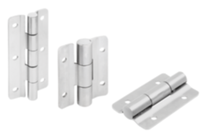 Hinges, stainless steel with preset friction