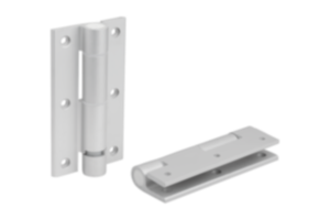 Charnières à ressort profilé aluminium avec amortisseur Charnières à ressort profilé aluminium avec amortisseur