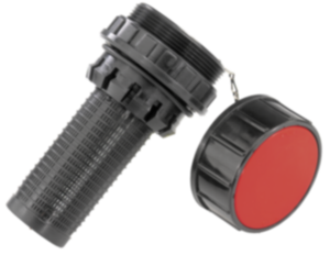 Tube de remplissage en plastique avec écrou de fixation Tube de remplissage en plastique avec écrou de fixation