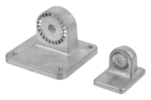 Brides de pied en aluminium, avec denture intérieure Brides de pied en aluminium, avec denture intérieure