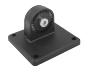 Tube clamps swivel base, sunken teeth, plastic Tube clamps swivel base, sunken teeth, plastic