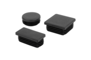 Bouchons en plastique pour tubes ronds et carrés Bouchons en plastique pour tubes ronds et carrés