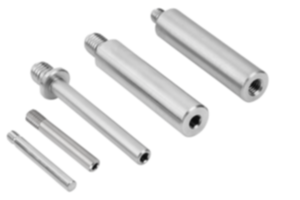 Colonnes en inox pour brides à lame ressort / brides pivotantes Colonnes en inox pour brides à lame ressort / brides pivotantes