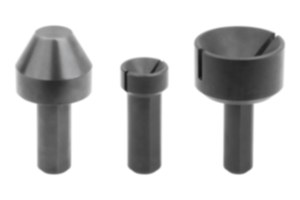 Pointes en acier pour contre-pointes avec hauteur de 75 mm  Pointes en acier pour contre-pointes avec hauteur de 75 mm