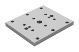 Plaque de base pour étau auto-centrant Plaque de base pour étau auto-centrant