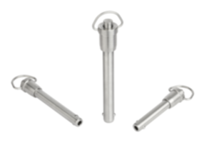 Ball lock pins with stainless steel grip ring Ball lock pins with stainless steel grip ring