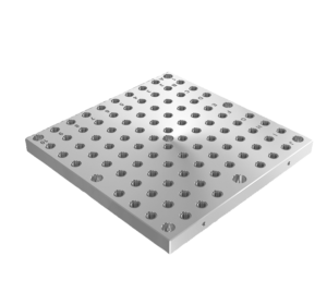 Palettes interchangeables en fonte grise avec trame modulaire Palettes interchangeables en fonte grise avec trame modulaire