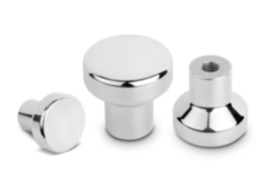 Bouton champignon avec taraudage, à collerette haute pour rondelle d'étanchéité Hygienic USIT® Bouton champignon avec taraudage, à collerette haute pour rondelle d'étanchéité Hygienic USIT®