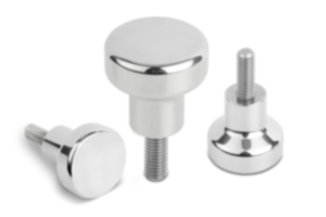 Mushroom knobs external thread with high head for Hygienic USIT® sealing and shim washer Freudenberg Process Seals Mushroom knobs external thread with high head for Hygienic USIT® sealing and shim washer Freudenberg Process Seals