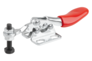Mini toggle clamps, horizontal with flat foot and fixed clamping spindle Mini toggle clamps, horizontal with flat foot and fixed clamping spindle