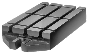 Base plate with T-slots grey cast iron