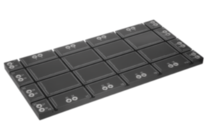 Plaques de base en aluminium avec rainure en T, forme B