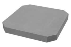 Plaque de base, fonte grise, type B