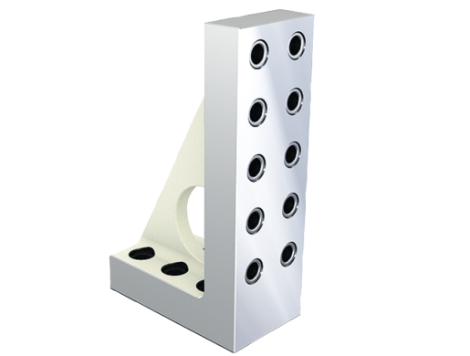 Équerres simples étroites en fonte grise avec trame modulaire