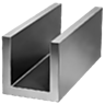 Perfiles en forma de U, procesados por todos los lados fundición gris y aluminio