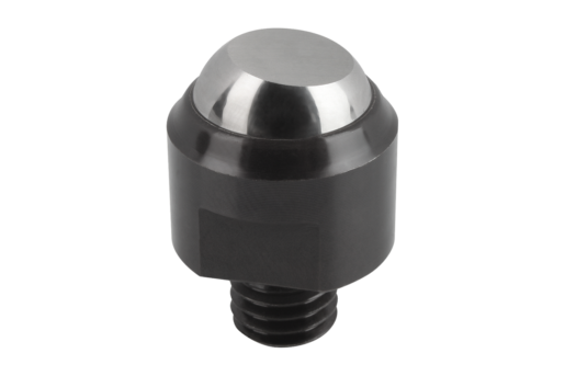 Support à bille oscillante, forme C, support fileté, bille avec plat rectifié