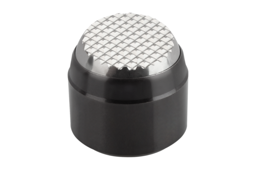 Support à bille oscillante, forme J, support taraudé, bille avec picots