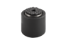 Supports à bille oscillante avec joint torique et inserts interchangeables, forme F, insert à picots avec plat, strié
