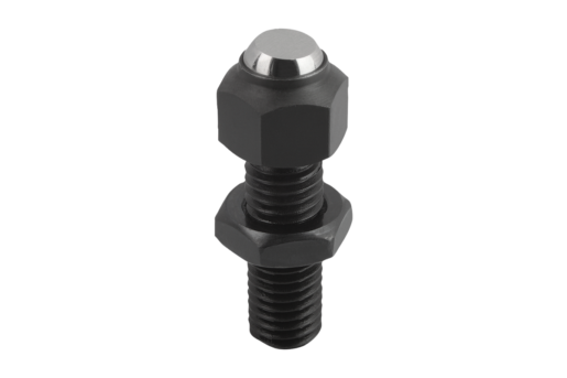 Supports à bille oscillante réglables, forme C, bille avec plat, lisse