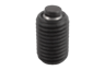 Supports à bille oscillante réglables, avec joint torique, inserts interchangeables et embase à six pans creux, forme C, insert acier avec plat, lisse