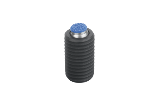 Supports à bille oscillante réglables avec joint torique intégré, inserts interchangeables et embase à six pans creux, forme P, insert en inox avec revêtement en polyuréthane
