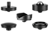 Screw rest inserts spherical, centring disc, prism, locating pin, revolving ball