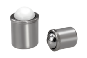 Spring plungers smooth version, stainless steel