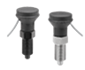 Doigt d'indexage en acier ou en inox 
avec capteur d'état, filaire, forme A